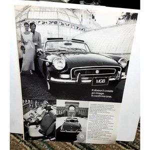 1972 Austin MG MGB Car Vintage Print Ad 70s